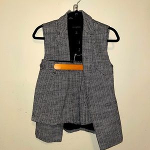 Banana Republic 2 piece shorts suit set Black and white XS EUC